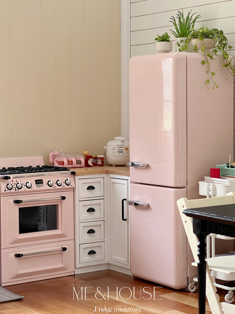 إكسسوارات أثاث طراز بيت الدمية - مراجعة Kitchen Appliances Refrigerators وسعره