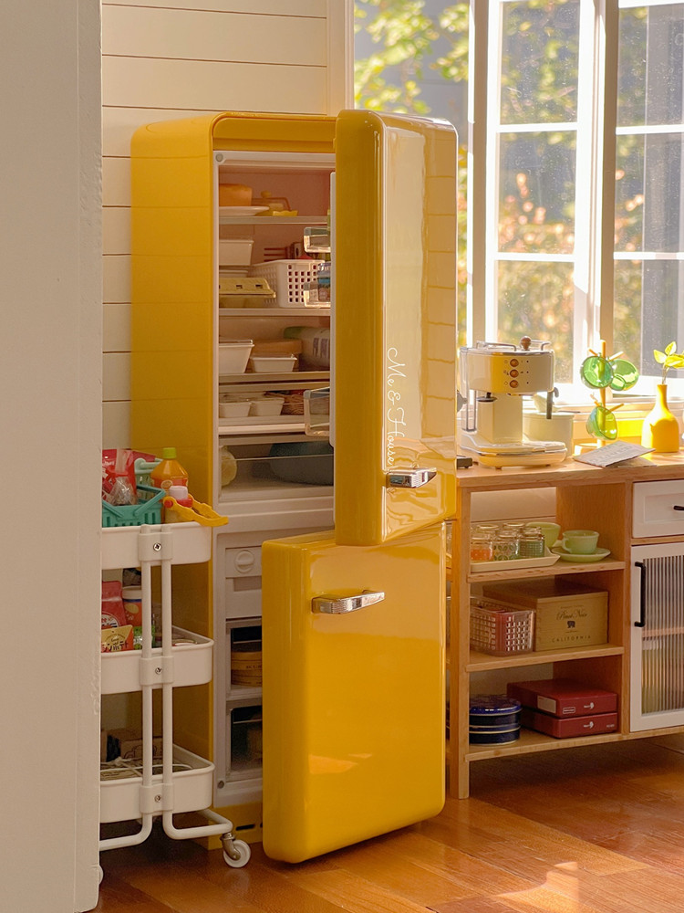 إكسسوارات أثاث طراز بيت الدمية - مراجعة Kitchen Appliances Refrigerators وسعره