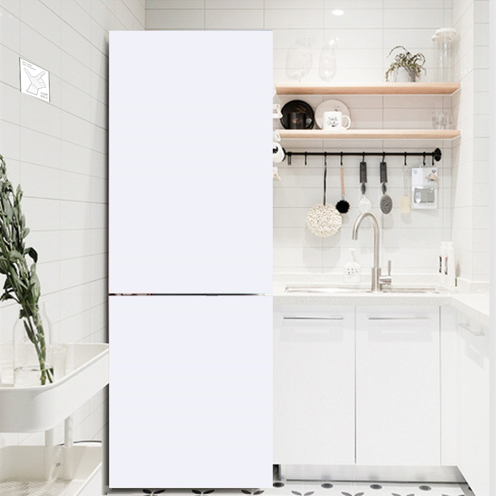 زهرة بيضاء الثلاجة ملصق مزخرفة - مراجعة Kitchen Appliances Refrigerators وسعره